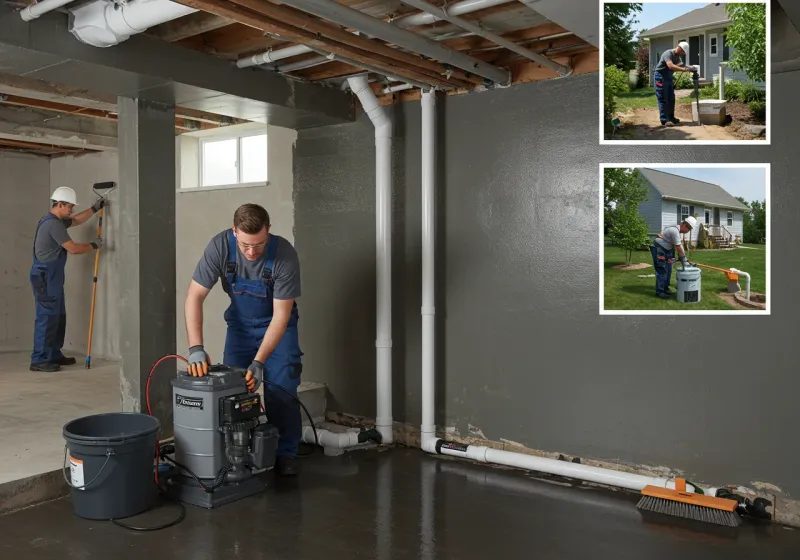 Basement Waterproofing and Flood Prevention process in Ingalls, IN